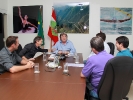 Audiência com Sr. Gilberto Marchi, prefeito de Laurentino, para repasse de recursos ao município. Foto: Luiz Francisconi/SOL